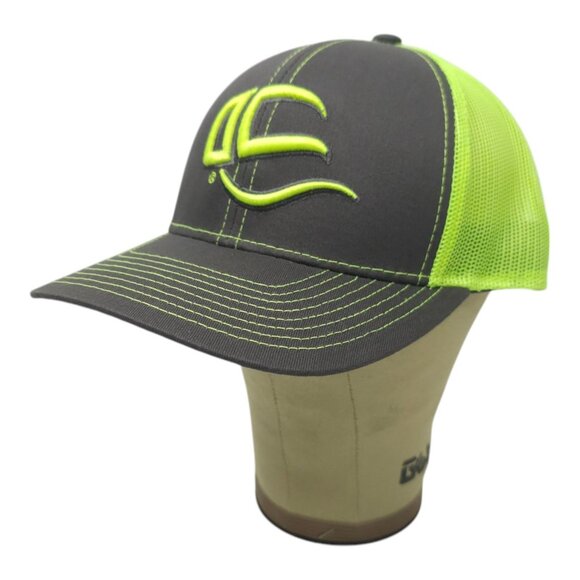 Outdoor Cap 3D Embroidered Mesh Snapback Trucker Baseball Hat Fluorescent Green - Picture 2 of 13